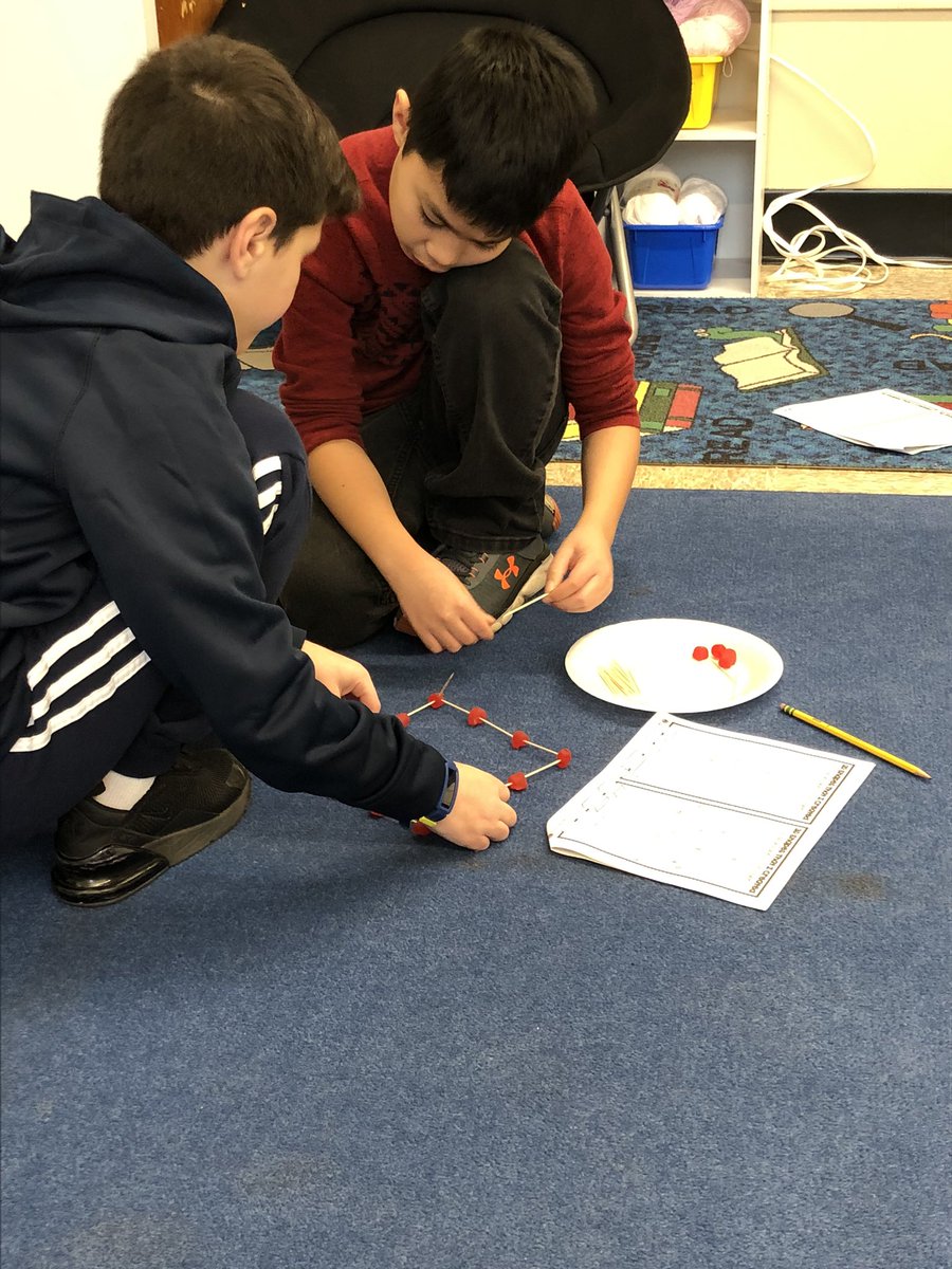 Ss in <a href="/OceanAveSchool/">Ocean Ave Elementary</a> STEM club build structures from gummies and toothpicks based on blue print drawings <a href="/MTPSpride/">Middletown Township Public Schools</a> #MTPSPride #OASPride