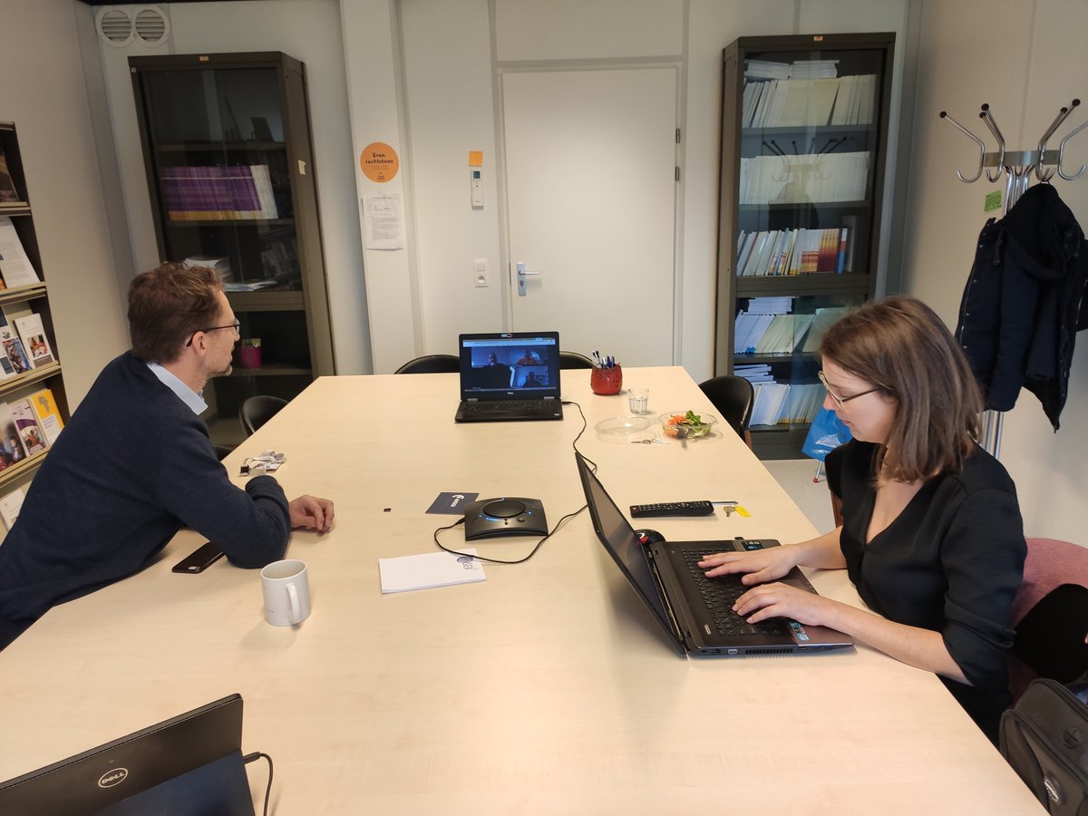 GlobalHealthBE's tweet photo. While the students are preparing for their final first semester exam tomorrow, we are working with our colleagues from @ugent_fge @uhasselt @UAntwerpen @VUBrussel and @KULeuvenKulak to finalize preparations for semester 2. Excited to start classes again in Feb. https://t.co/nZxFLfjJaI