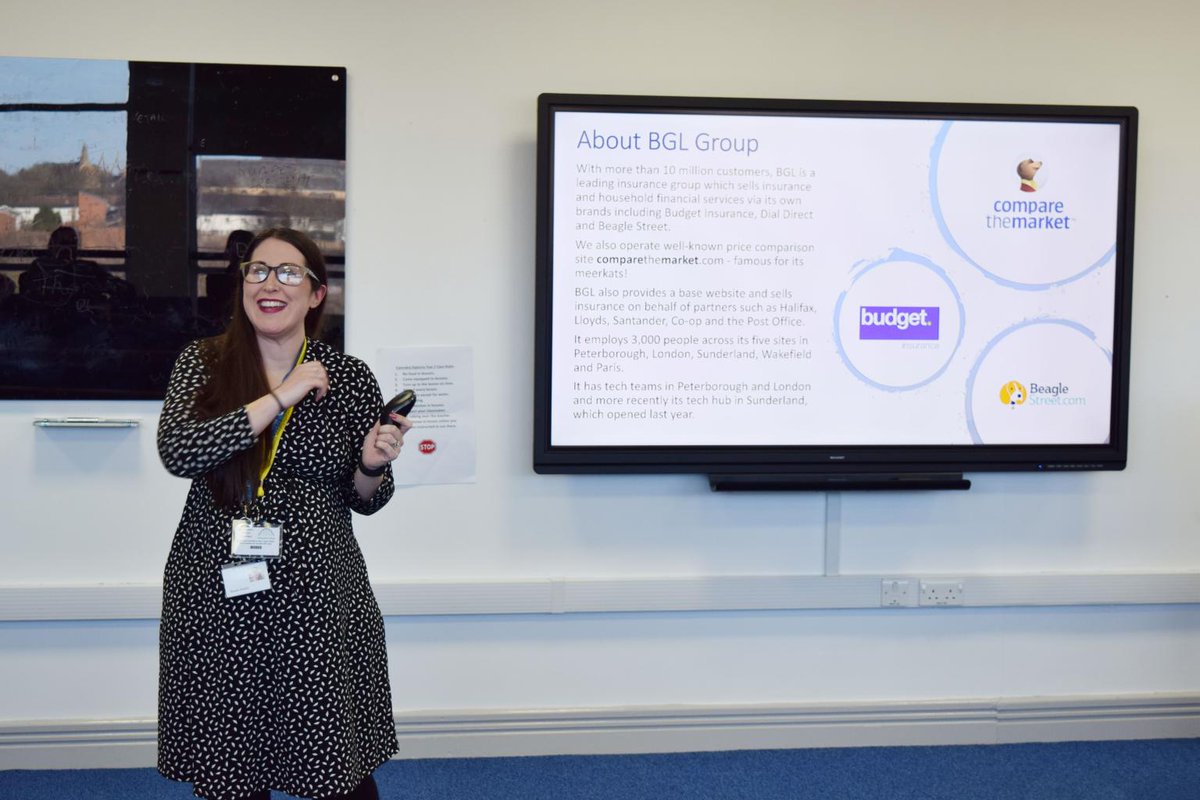 BGLTech's tweet photo. Thanks to students and staff @NCL for the warm welcome when junior software engineer Sarah Noble went along to speak about what a career with BGL Tech can offer #DIGICON_NCL #techcareers #inspire #BeBGL https://t.co/G1vAAPtXmV