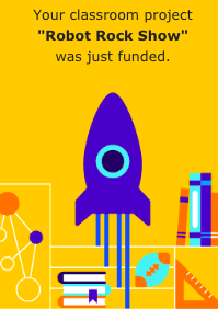 FarrahMilby's tweet photo. Wildcats, get ready for the ROBOT ROCK SHOW! Our project just got funded thanks to donors from @DonorsChoose @WHE_Whiskers #WhesThinkerLab https://t.co/1APJqReK7y