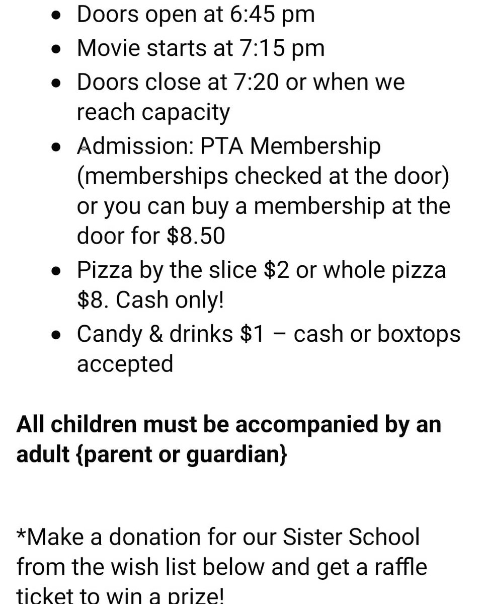 Creech PTA tweet media