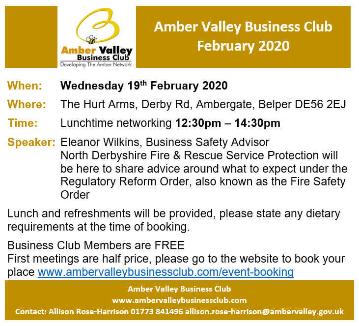 AmberValleyBN's tweet photo. #Business #Networking #AmberValley #Derbyshire book your place here https://t.co/GOtsSOginA https://t.co/Fwgv8PzOW7