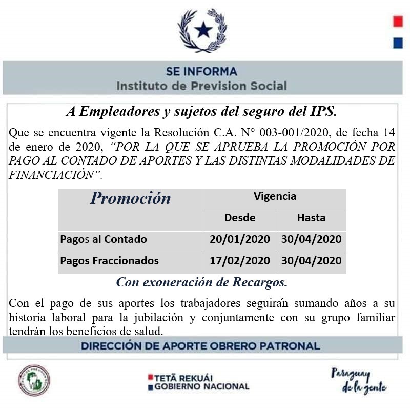 ips paraguay consulta de aportes