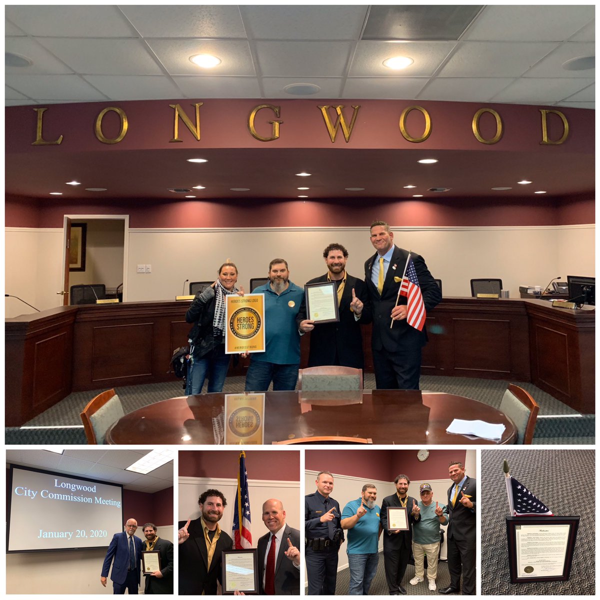 Our Organization Got A Lot STRONGER On #MLKDay For All Of Our HEROES!!! #HEROESSTRONG Congratulations @everydayisawin For W1NN1NG The #MLKAward From Mayor Matt Morgan @bpmattmorgan And The @cityoflongwood!!! #STRONGWOOD #HEROESSTRONGER #PRICELESS