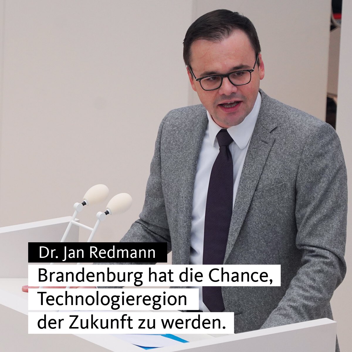 Unser Vorsitzender @JanRedmannWk hat heute erklärt, dass die Ansiedlung von Tesla und die Planungssicherheit für die Lausitz, Brandenburg zur Gewinnerregion machen werden.