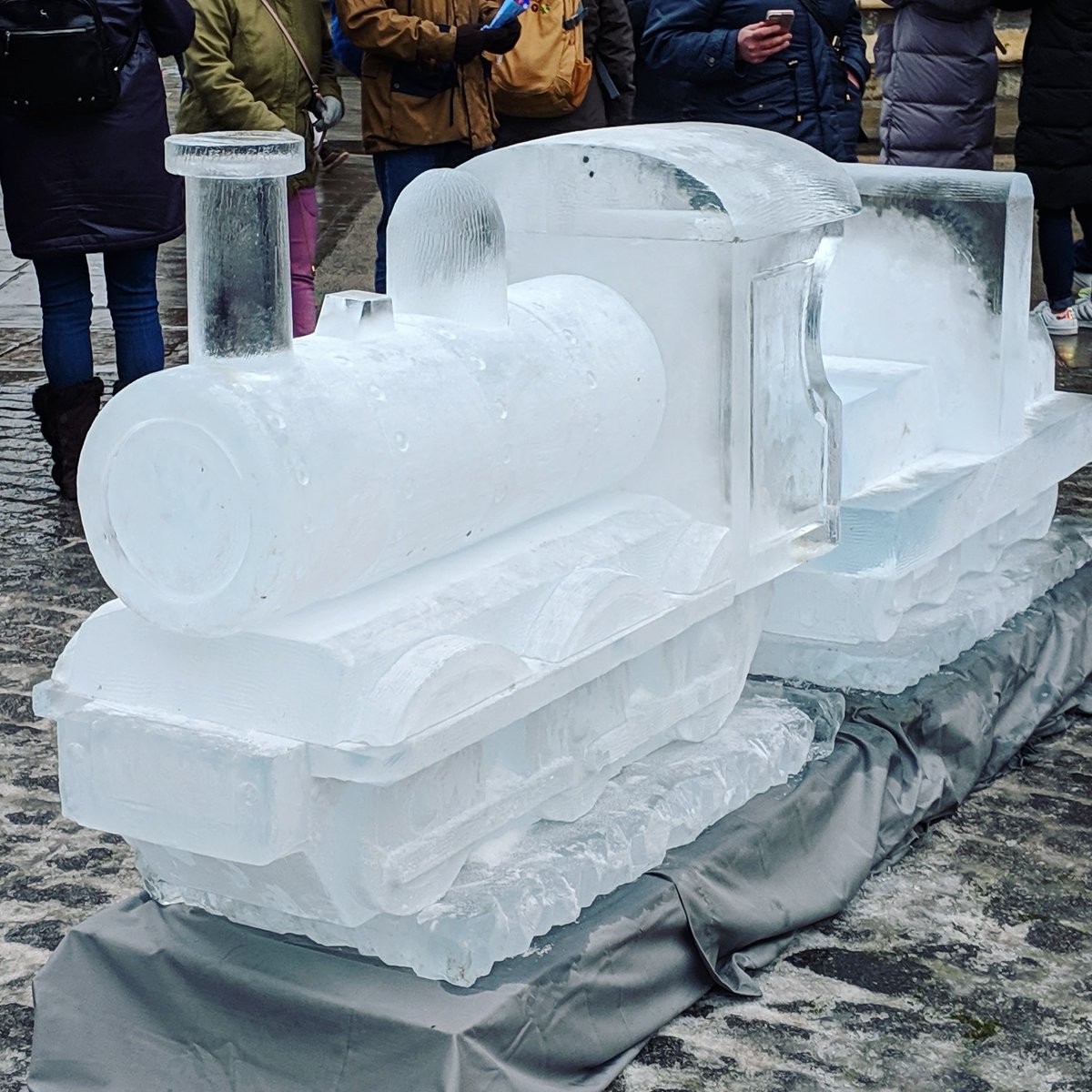 National Railway Museum's ice sculpture in 2019