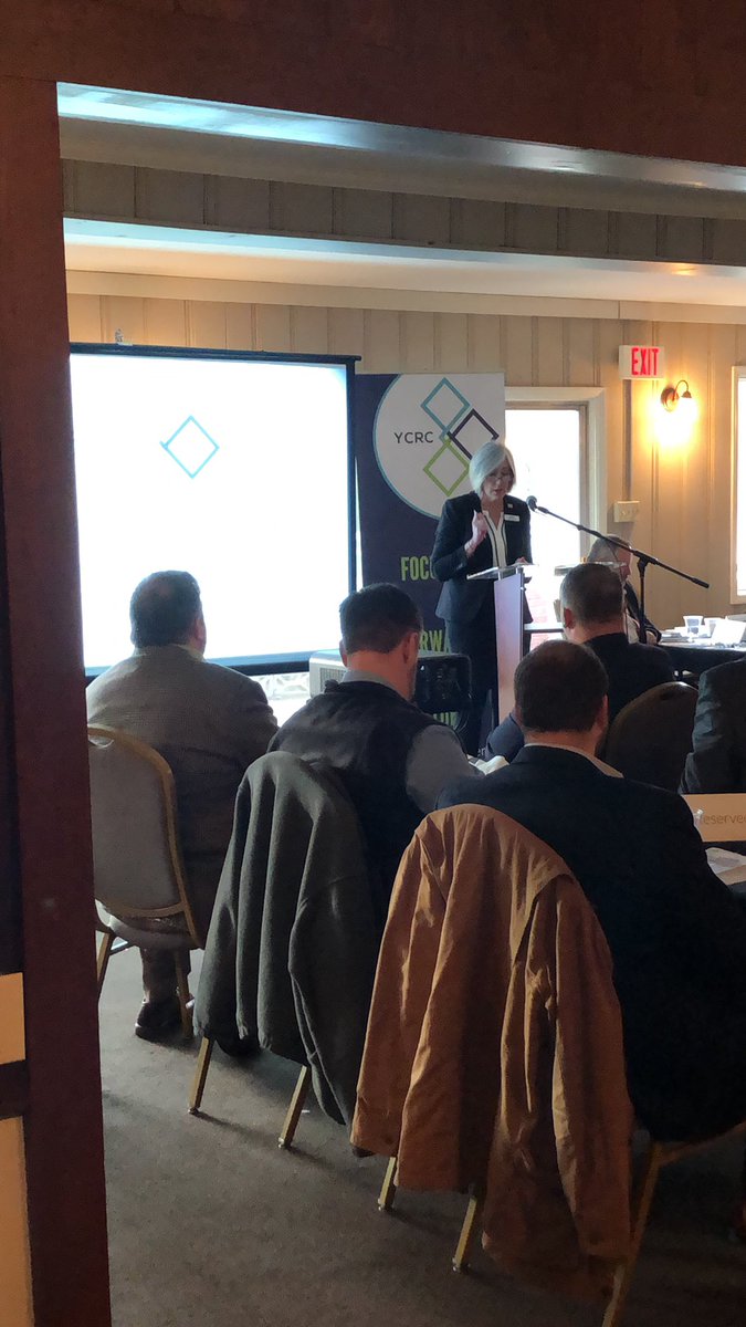 Superintendent, Kelly Coxe shares with our group of business leaders all that <a href="/YorkSchoolDist1/">York School District</a> has going on and how the district is focused on making sure students are more than their data points and test scores. #FocusedonFuture