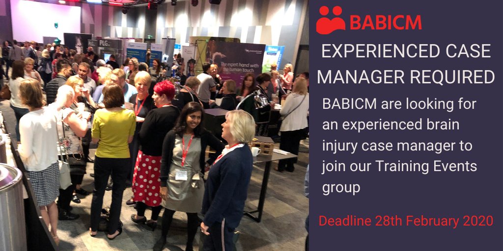 We are expanding the Training Events group and looking for an experienced Case Manager to join us.  If you are interested or would like more information please contact janette@babicm.org or contact the office on 0161 762 6440. Expressions of interest to be received by 28th Feb.