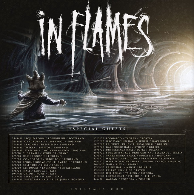 granderockcom's tweet photo. In Flames announce Spring & Summer 2020 UK and European Headlining Tour - @InFlames_SWE #IFWT #ithemask @nuclearblasteu
https://t.co/NjwbB2o8cR https://t.co/AROs3l2f0I