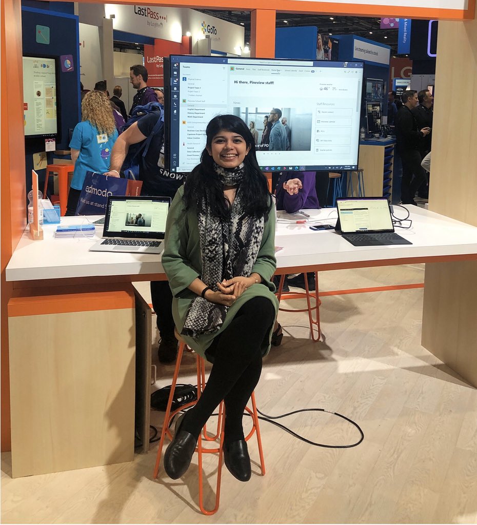 So energizing speaking with educators about the power of <a href="/SharePoint/">Microsoft SharePoint</a> and <a href="/MicrosoftTeams/">Microsoft Teams</a> at the <a href="/MicrosoftEDU/">Microsoft Education</a> booth! 

#Bett2020 #MicrosoftEDU #EdTech