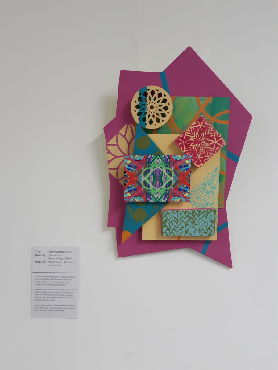 SunneySenseArts's tweet photo. Final day today to see the lovely & inclusive RBSA Making Together exhibition here @touchbasepears @sensecharity. In collaboration with @rbsagallery artists Annette Pugh, Karoline Rerrie, Francesca Currie & Sense Art-Makers. #SpaceToBeDifferent #AccessForAll #inclusivearts #art https://t.co/F0XjgnMDDR