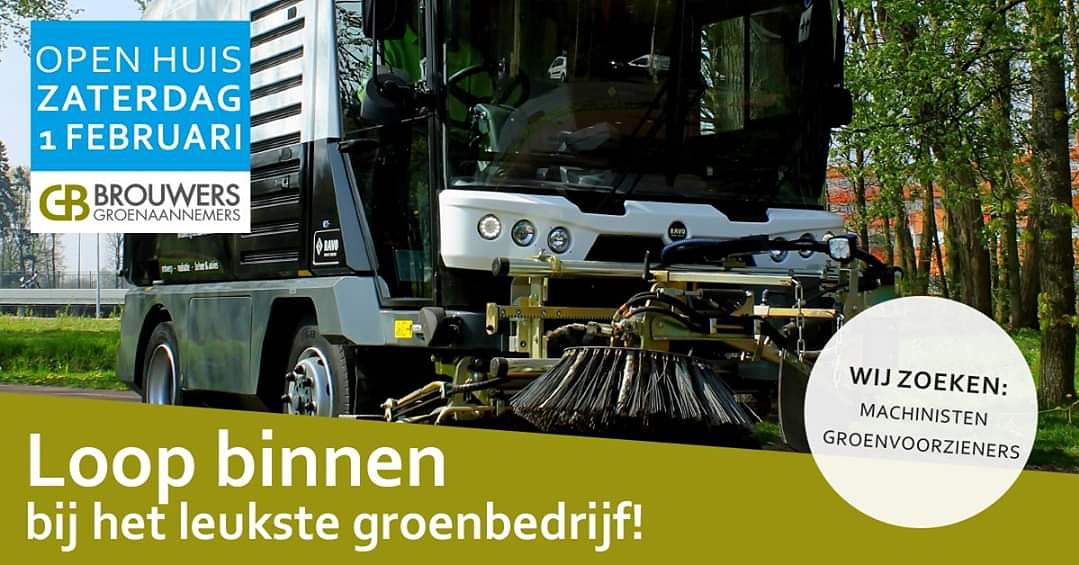 Noteer zaterdag 1 februari in je agenda! Wij openen onze deuren, tussen 09.00 uur en 14.00 uur, voor iedereen die geïnteresseerd is in het werken in het groen. Een mooie gelegenheid om te ontdekken of er in jou een toekomstig hovenier, machinist of ecoloog zit! #groenmaaktgezond
