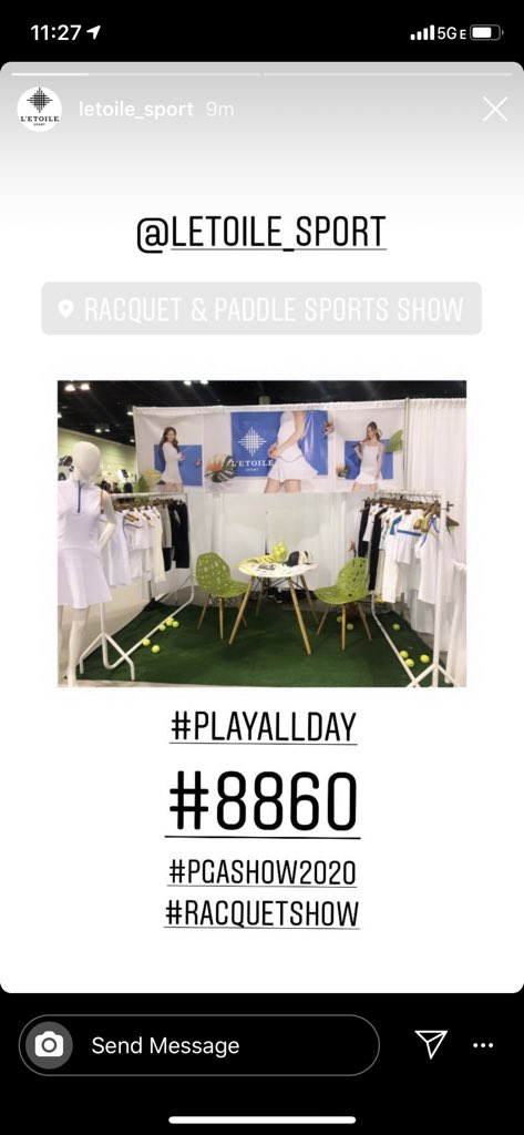 yesimphilip's tweet photo. L’etoile Sport @PGAShow #racquetandpaddleshow #trnnis #golf #AustralianOpen #tennisseason https://t.co/TU80JCNolA