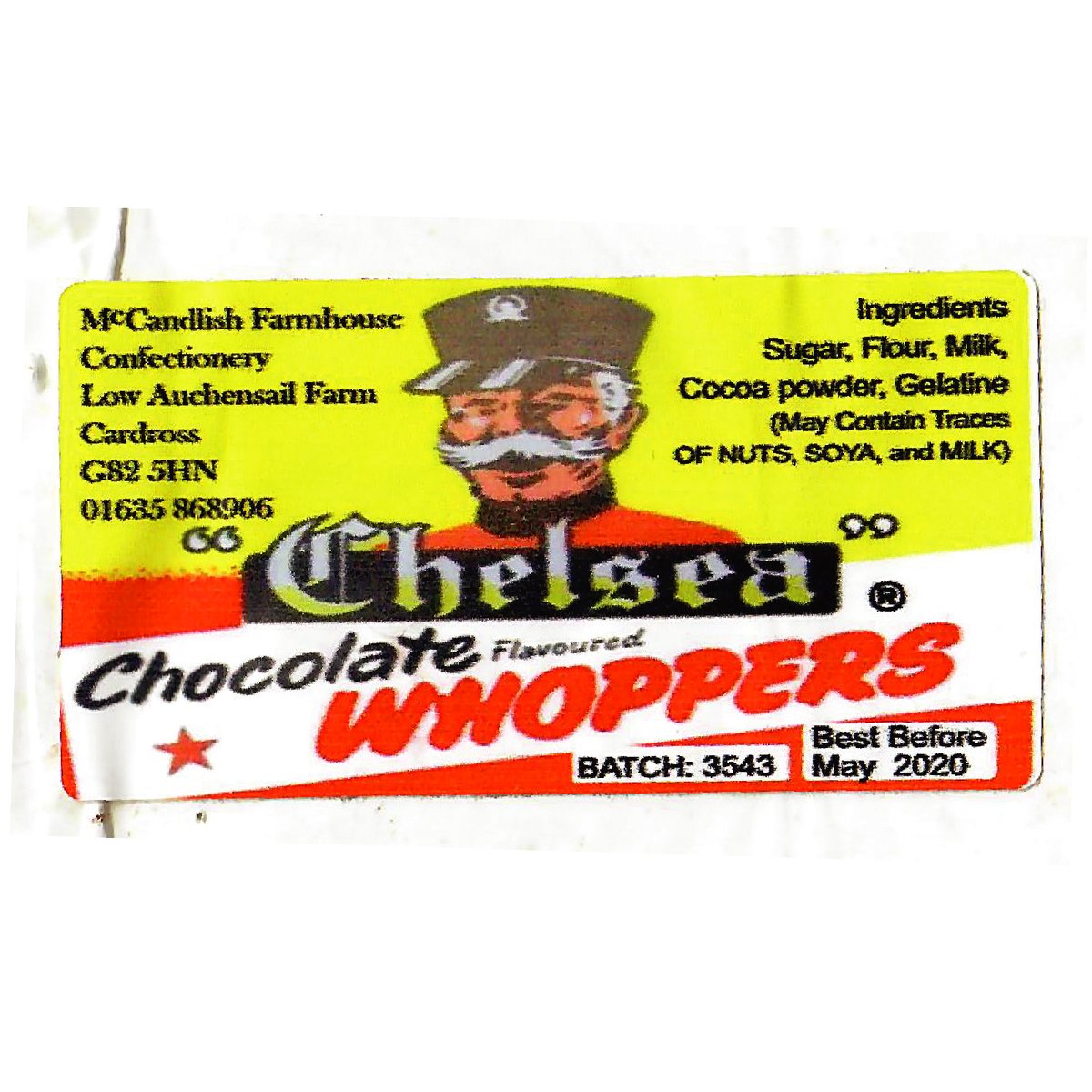 Our in-house designers can take old designs and make them new again! Look at this artwork for Chelsea Whoppers we created from an old label. Get in touch to discuss how we can use our graphic design skills to boost your packaging: bit.ly/ContactPremier…