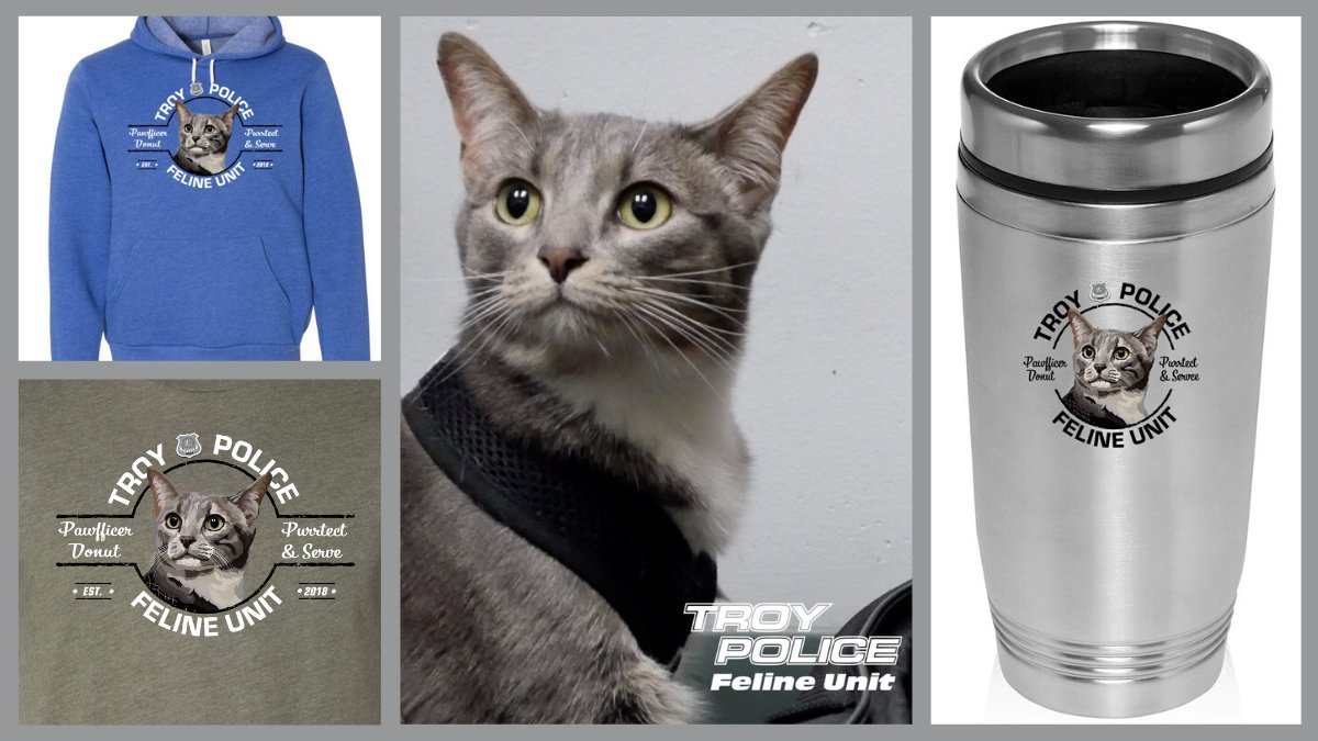 Feline Unit t-shirt and mug sales end tomorrow. Order yours now before they are gone. 😺 #PoliceCat #ForAGoodCause