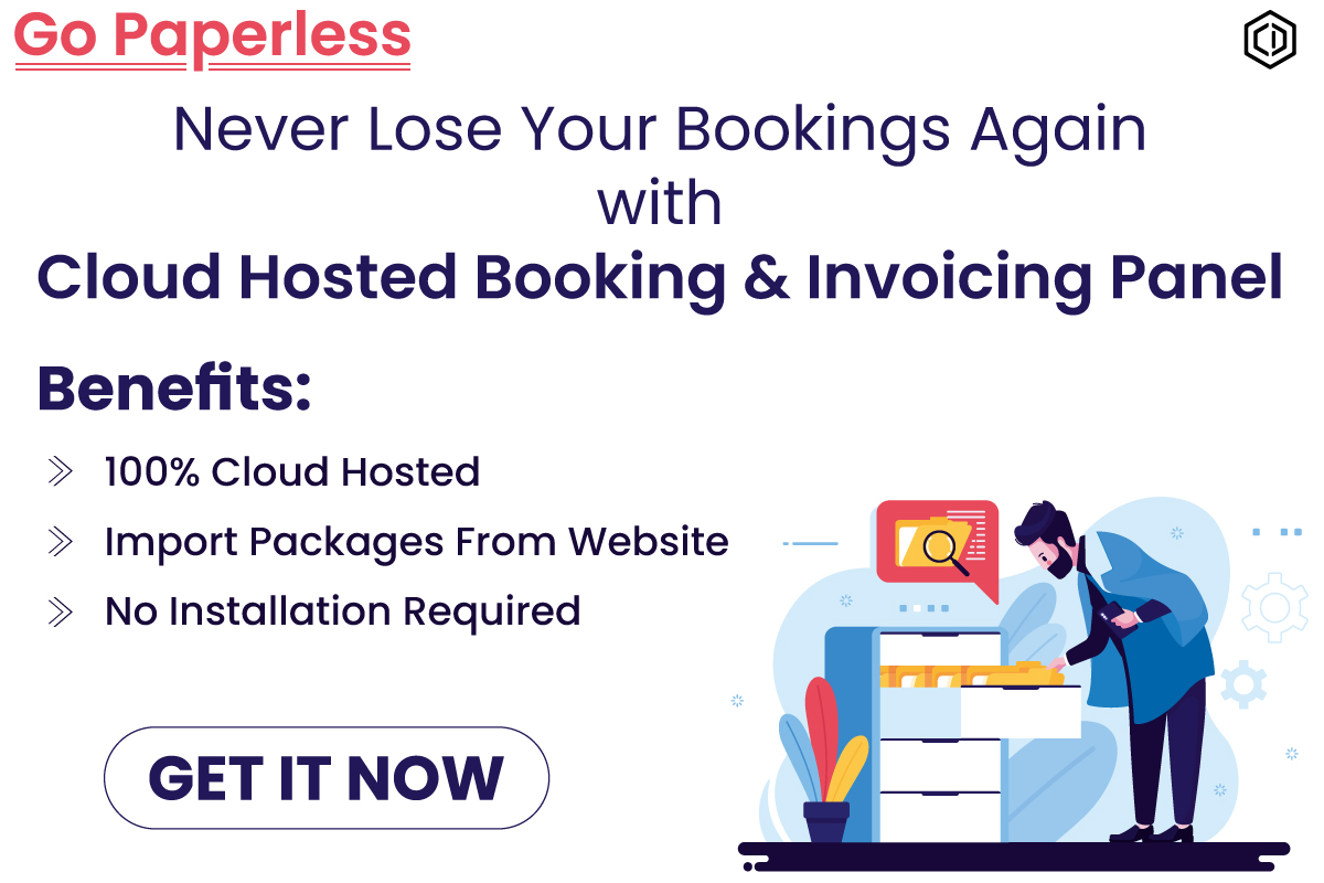 CodeDesk's tweet image. No Worries! With our cloud-hosted booking and invoicing solution, you will never lose any booking detail again. 
#cloudhostedsolution #saas #gopaperless #travelandtours #travelindustry
Want to learn more?
visit our website code-desk.com/contactus