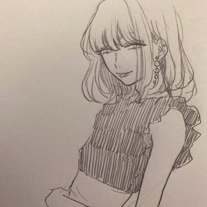 まとめに使える絵ないかなーってあさってたら、落書き途中みたいな絵がわんさか出てきてしかも描いた記憶ないから何これ新規絵じゃんかわいい…って嬉しくなった 