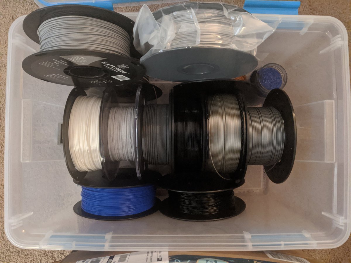 planetarydrone's tweet photo. My break time in between writing for my dissertation is spent staring at different color and composition filaments to buy for the #3dprinter. 

WHO AM I KIDDING IM JUST HERE FOR THE GREY

#topolife https://t.co/GP4IWBnY6d