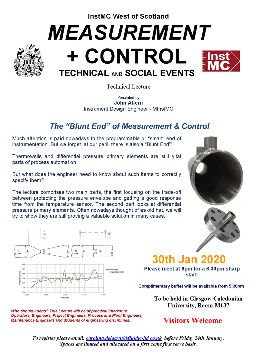 instmc's tweet photo. Much attention is paid to the programmable or "smart" end of instrumentation, but we forget, there is also a "Blunt End"! Join @instmc_wos for a technical lecture, "The Blunt End of Measurement &amp; Control", at Glasgow Caledonian University on 30 Jan. https://t.co/R3zZWQOTJE https://t.co/5IK56IuGW4