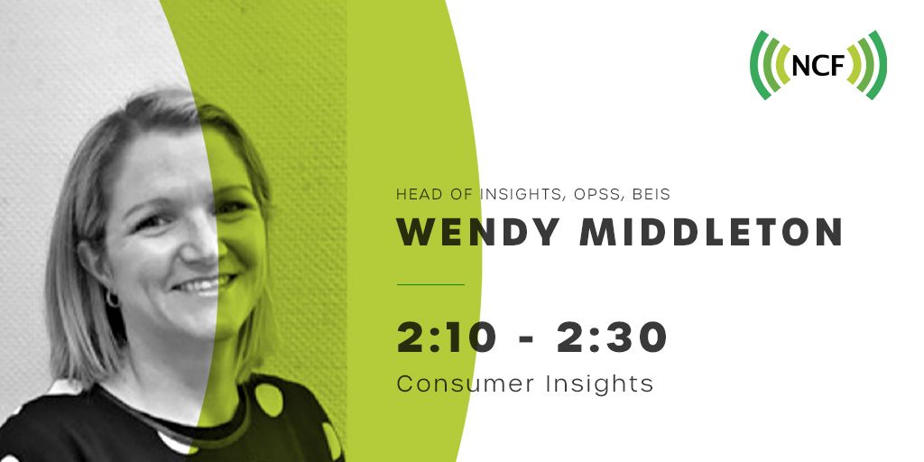 Next up we have Wendy Middleton, Head of Insights at OPSS &amp; BEIS, to share consumer insights into #carbonzero homes and the governments 2050 targets. 

#NCF2020 #consumerinsights #insights