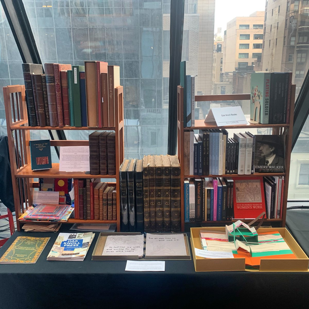 oakknollbooks's tweet photo. Oak Knoll is exhibiting at the Bookseller’s Showcase for Bibliography Week today! If you are in New York City, come say hello and see these beautiful books in person at the French Institute!
#oakknollbooks #oakknollpress #booksaboutbooks #bibliographyweek #books #rarebooks https://t.co/IaRpBk6MX2