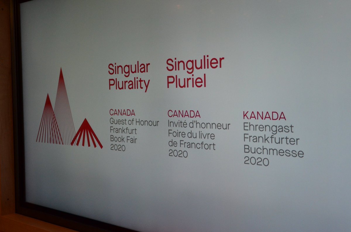 'Singular Plurality' ou Singulier Pluriel: As #Canada is this year's Guest of Honour of the Frankfurt @Book_Fair the @KanadaBotschaft presented the cultural program for the 1st half of 2020 today. 🇨🇦 Amb Dion promised: 'It's gonna be a lot of fun!' @CanadaCouncil #CanadaFBM2020