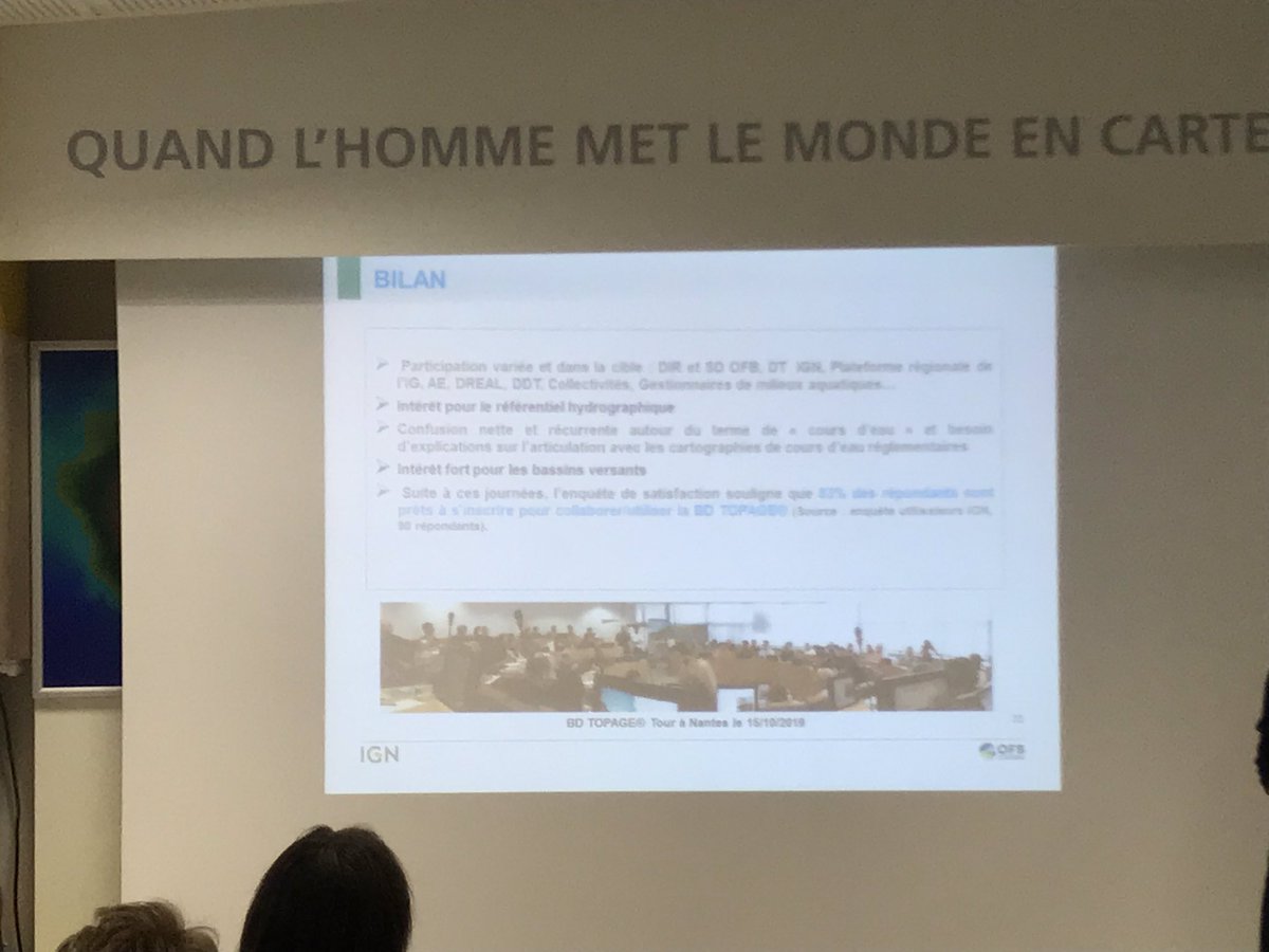 IGNFrance's tweet photo. Retour sur le #BDTOPAGE TOUR, un réel tour de #France pour présenter aux acteurs locaux de l’#eau ce nouveau référentiel #IGN #hydrographie https://t.co/IXyz96PmMv
