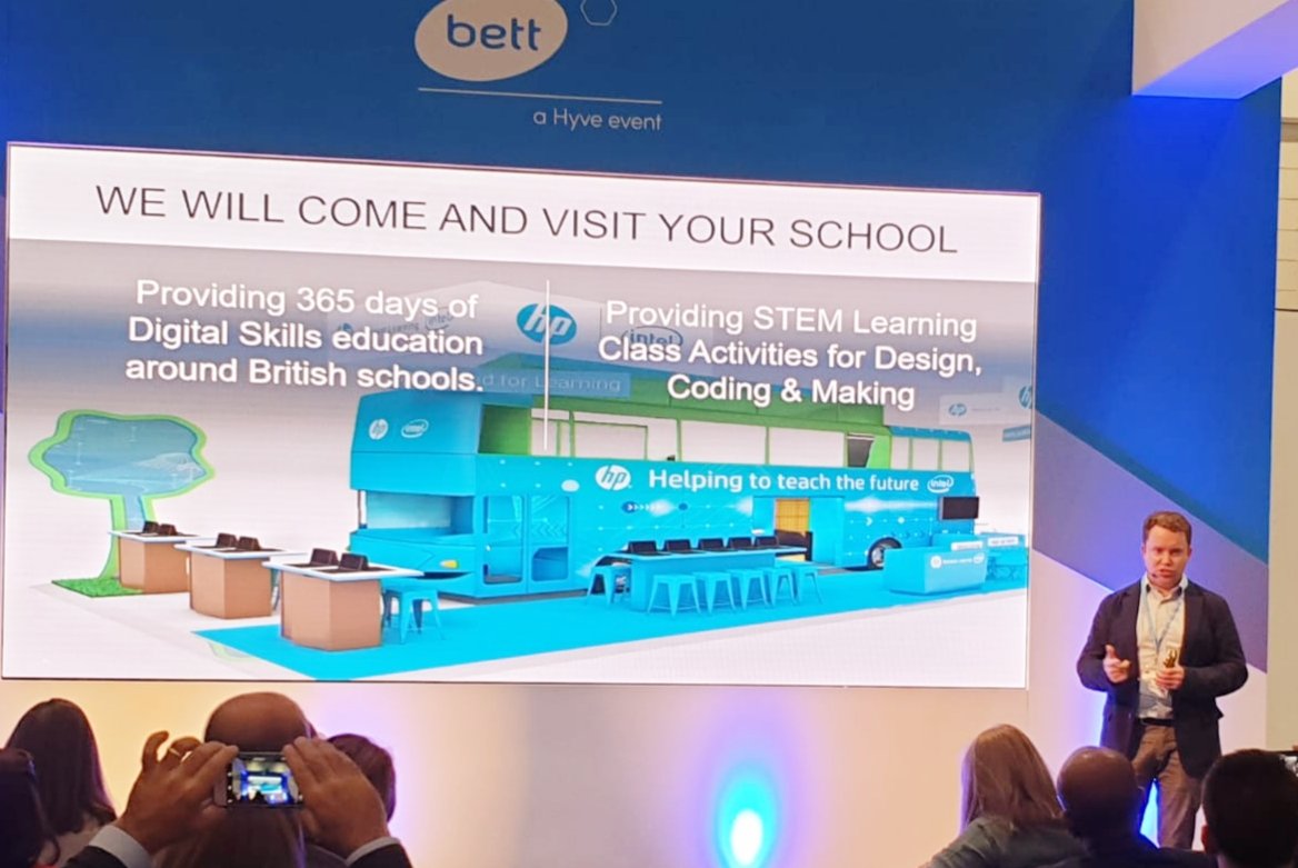 <a href="/Bett_show/">Bett Global</a> what a proud moment to present the future career paths of tomorrow and how schools can collaborate with tech firms like #HP and #Intel #Microsoft thanks <a href="/ribbweb/">Ribblesdale School</a> for your great support