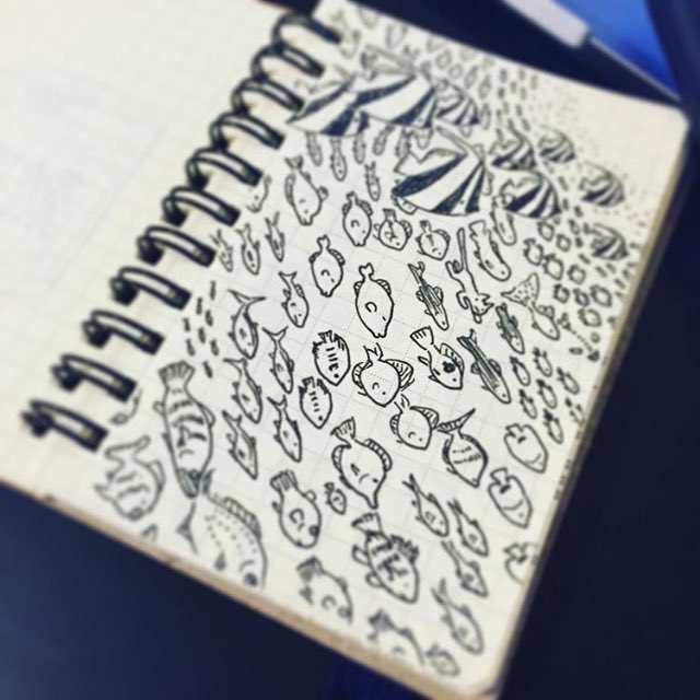 生き物の落書き✒️? 