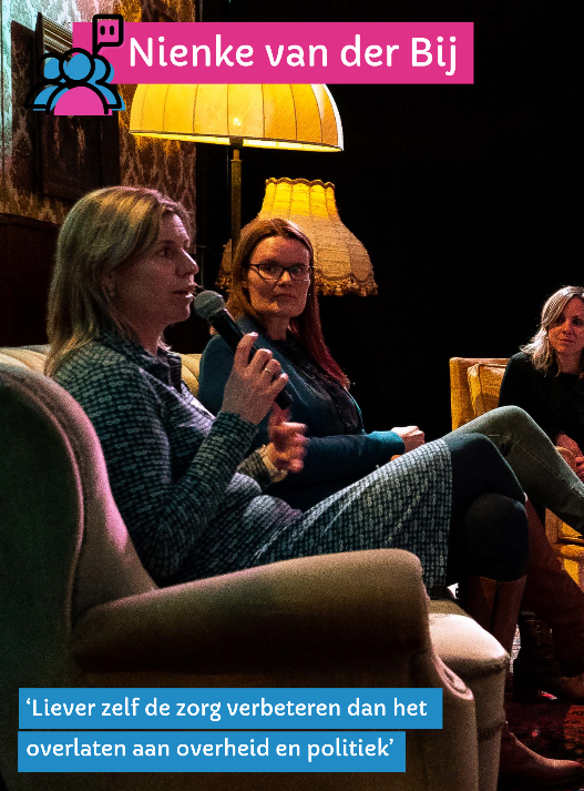 ‘ Liever zelf de zorg verbeteren, dan het overlaten aan overheid en politiek’ 
Lees hier het interview met Nienke van der Bij en waarom zij het belangrijk vindt dat we beter zichtbaar worden. ow.ly/EU7450y31iM