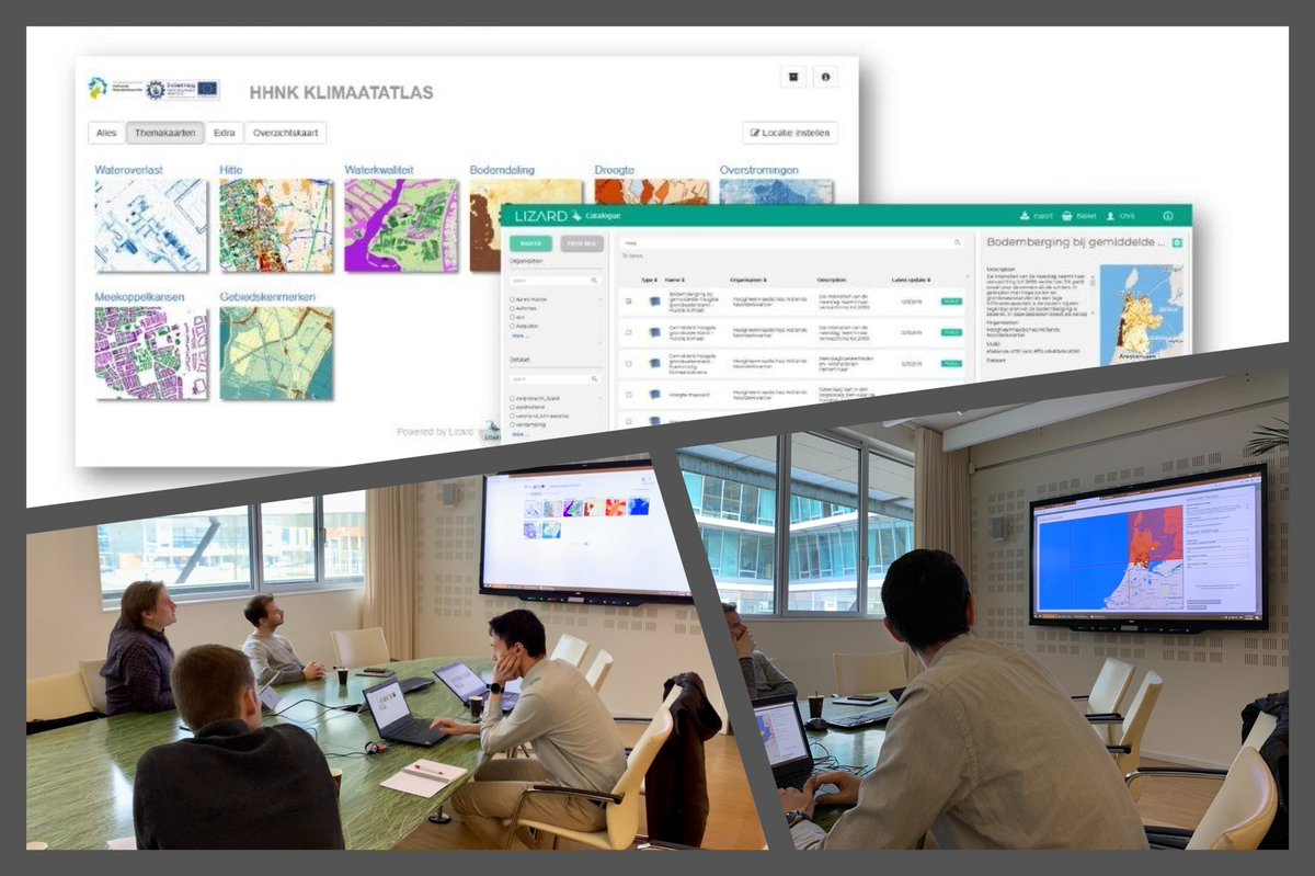 DaveDeckers's tweet image. Niets zo leuk om een #enthousiaste en verraste opdrachtgever te zien! Oplevering van #Lizard Catalogus: eenvoudig inzien, downloaden en delen van je eigen #DPRA #klimaatstresstest data #klimaatatlas #risicodialoog Neem eens een kijkje: tinyurl.com/t7d3old