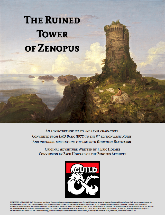 ZenopusArchives's tweet photo. It's finally here! My 5E D&D conversion of the Zenopus Dungeon is live on DMs Guild. 18-pages, $1.99:
https://t.co/JkAuCezNKE
Read more here on the blog: https://t.co/C0gq9JtYc3
#5e #dnd #5ednd #dmsguild #zenopus #portown #saltmarsh #holmesbasic #basicdnd https://t.co/n1OlVSifAE