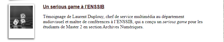 Notre nouvel article sur le site de <a href="/ScapEdu/">S'CAPE</a>  interroge un professeur de l'<a href="/enssib/">Enssib</a> qui a utilisé le #seriousgame pour ses élèves de Master Archives Numériques !

📄Pour le lire, c'est par là-> scape.enepe.fr/un-serious-gam…

Et notre précédent article, c'est là-> scape.enepe.fr/quesaco-le-ser…