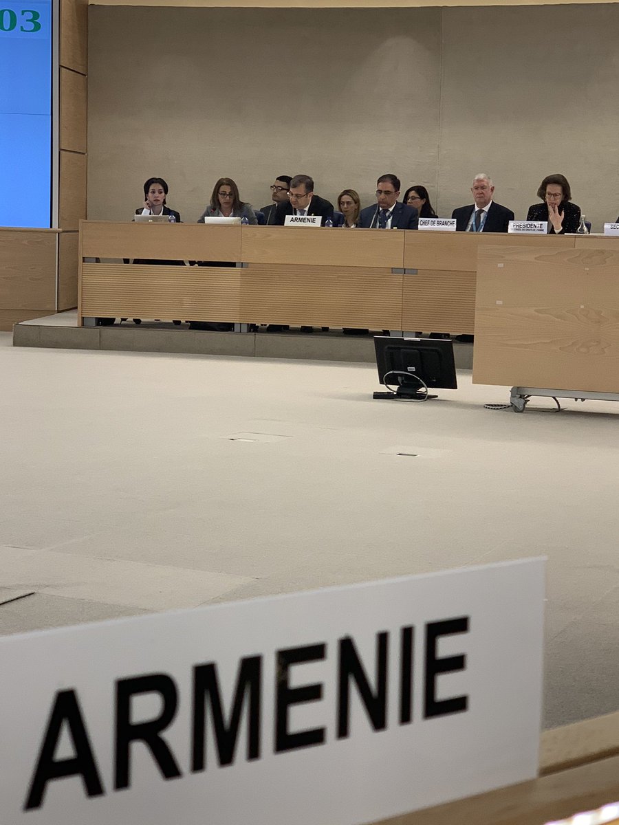 In the course of the #UPR35 #HRC #Armenia is being reviewed. An excellent, interesting and respectful discussion is evolving on the state of the protection of human rights #AMinHRC