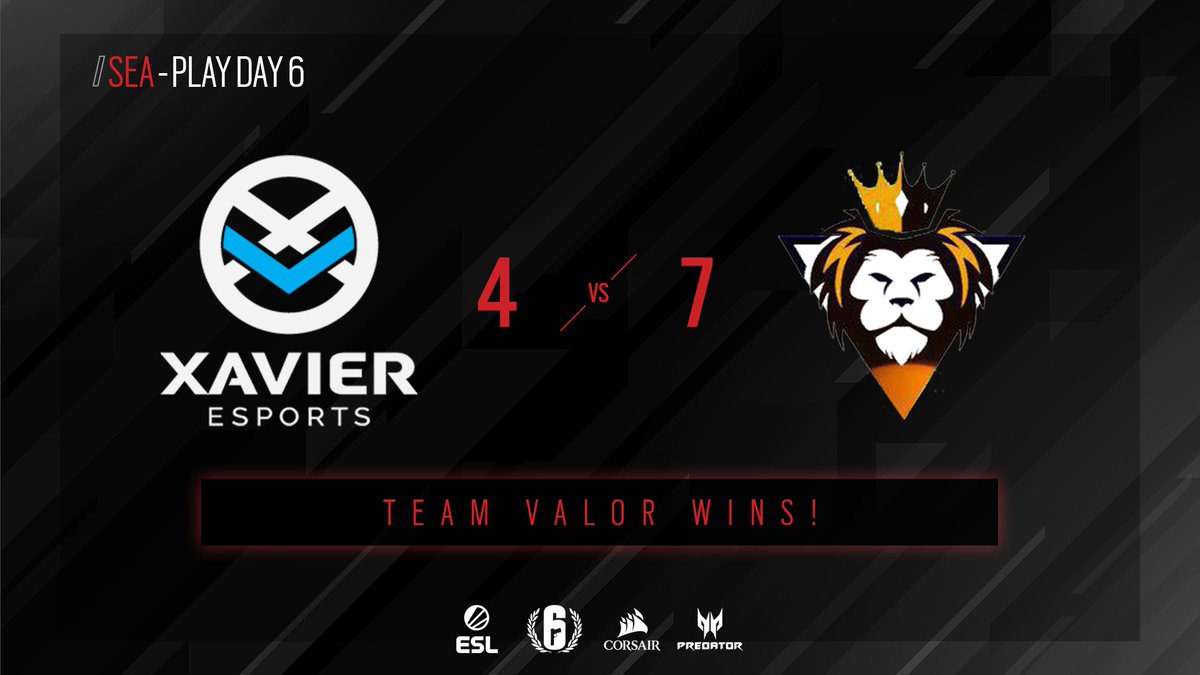 ESLRainbowSix's tweet photo. Unexpected scoreline!
@TeamValorAPAC finally secured their first win 👏👏 #R6PL

Watch LIVE!
📺https://t.co/7DojnfuxlM https://t.co/vMfgd9uKdh