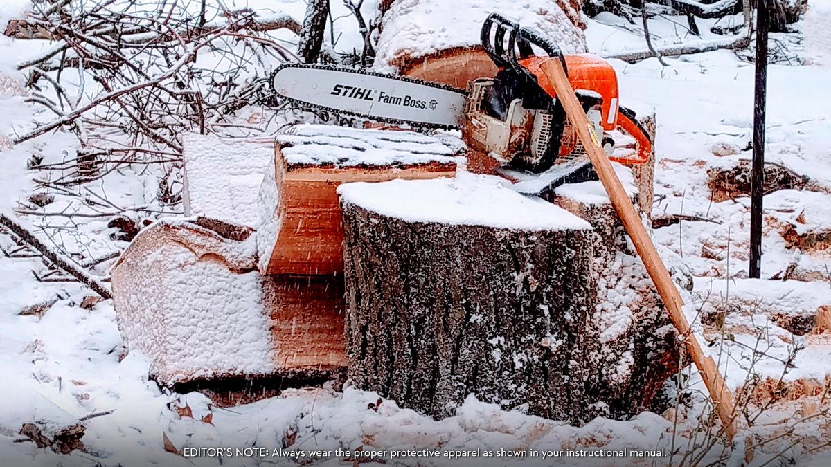 STIHLUSA's tweet image. Forget the cold. Feel the power of #STIHL. Fan photo from Anthony I.