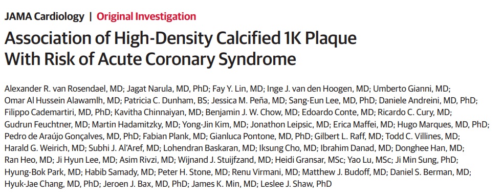 Heart_SCCT's tweet photo. #StableCAD & #ACS prediction #SCCT2020
In this new analysis of the ICONIC trial from #CONFIRM, volume of #YesCCT calcified plaque w > than 1000 Hounsfield unit (termed 1K plaque) associated w lower risk for acute coronary syndrome
@JAMACardio
https://t.co/2KyA3mjRBv https://t.co/tpWt1vUoA9