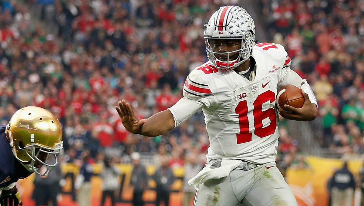 SRBuckeyes's tweet photo. RT to wish Ohio State legend JT Barrett a happy birthday!! 🎉🎂

#GoBucks 🌰 @JT_theQB4th https://t.co/z7KWwJIndr