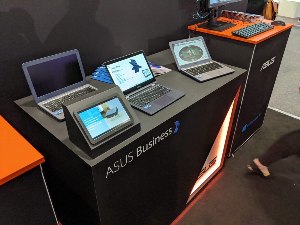 ABusinessHub's tweet photo. At @Bett_show this year?

Be sure to check out the #ASUS stand (SM34) for our latest innovations and solutions!

#Bett2020 https://t.co/G8hbreURmc