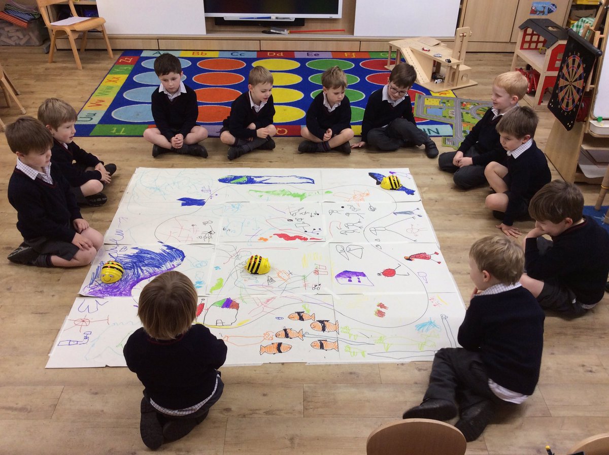 MoulsfordPP's tweet photo. Bobcats made their own Treasure Island map and then programmed the BeeBots, giving them instructions on where they wanted them to go. Then Bobcats pretended to be BeeBots and were given instructions where to move to ๐ค @moulsfordICT #mpsfun #EYFS https://t.co/rIJIMLXJkE