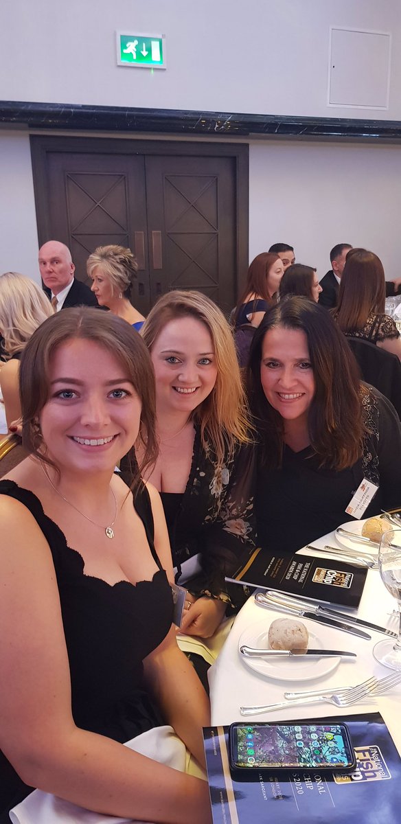 elliottsagency's tweet photo. The newest edition to our team, the lovely Nada, ‘cod’ do no better than an afternoon with Chloe and Amie from @HGEM_ at the @FishNChipAwards #sustainableseafood #foodenvy https://t.co/MX1tHRJveY