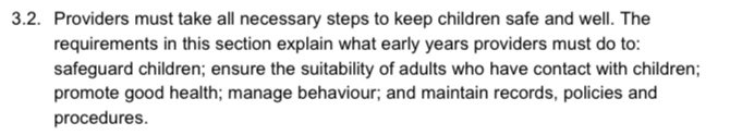 allyfeatherbe's tweet image. #LEDevents We must reiterate 3.2 in EYFS