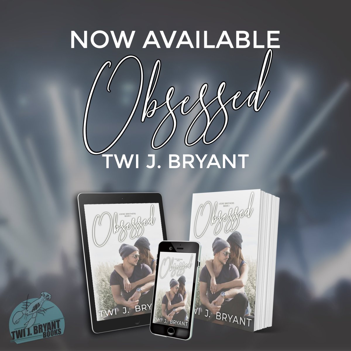 TwiJBryantBooks's tweet photo. It’s book day!! 😱
Yay!!!!! 😁
Obsessed, book one in the Locke Brothers trilogy, is out now! 
Get your copy here:
https://t.co/08Y31CXaFe

#obsessed #indieauthor #releaseday #NewRelease #selfpublishing #BookRecommendations #books https://t.co/zDSRLNLdY2