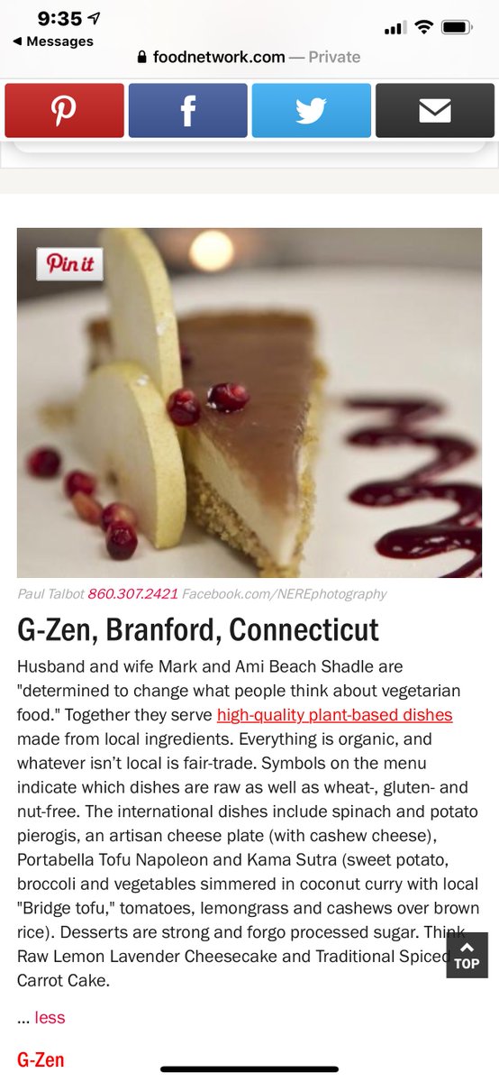 Gzen named TOP VEGAN Restaurant in USA by FOOD NETWORK