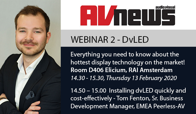 Interested to hear the latest on DvLED from industry thought leaders at #ISE2020? @AVNewsUK is hosting a free webinar with <a href="/TRFenton/">Tom Fenton</a> and others on Thursday 13 February. Attend in person or via Zoom. Register and find out more here: lnkd.in/drkBbNw #dvled #led #avtweeps