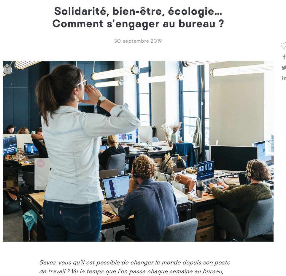 LOLProject's tweet photo. Quelles sont vos actions concrètes et engagées pour changer le monde depuis votre poste de travail ? Un très bel article via @wttj_fr 👍! #engagement #solidarite #cohesion #sensibilisation #QVT #gaspillage https://t.co/aj3ib1Xe5b https://t.co/yscaP0yCLg