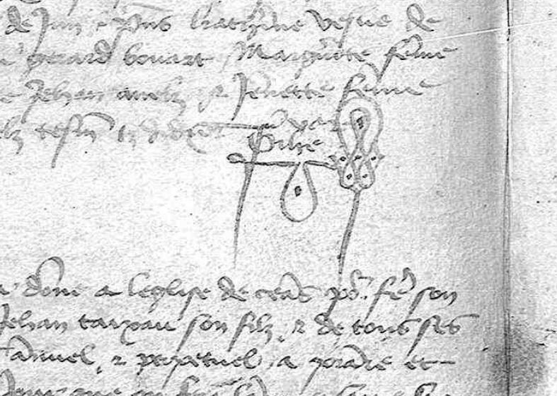 archivesvosges's tweet photo. D'intéressantes signatures provenant d'un registre paroissial de Châtel-sur-Moselle couvrant 1435 à 1573 [Arch. dép. Vosges, Edpt 96 / GG 1] #BattleSignatures #JMEcritureManuscrite @PasseismeMag @ArchivesNatFr @ArchivesBxM @ArchivesdeLyon @ANOM_officiel @Interbibly https://t.co/0Q66GcWHSe