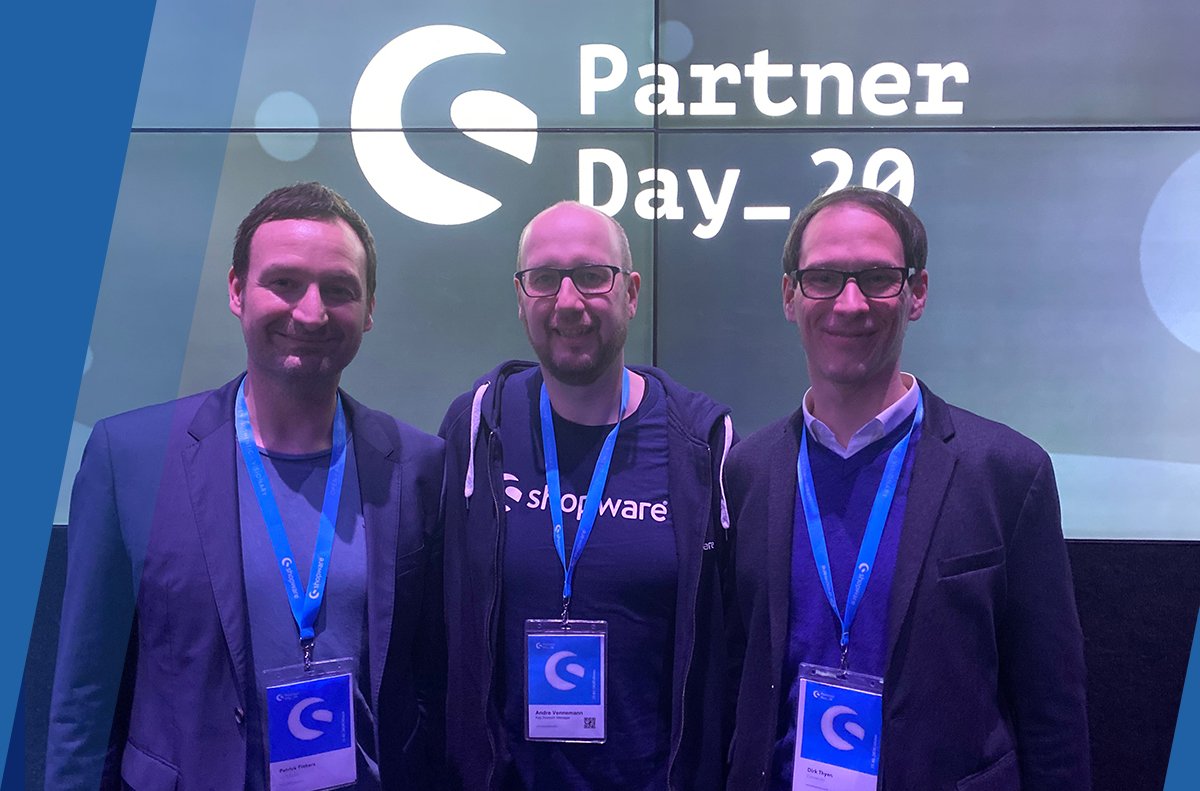 connectiv_de's tweet photo. Auf der Suche nach aktuellen Themen, die uns 2020 im #Web-Bereich begleiten werden, sind wir bei unserem Partner @shopware gelandet! Gemeinsam mit unserem Ansprechpartner André (mittig im Bild) haben wir uns austauschen, und jede Menge Input vom #PartnerDay_20 mitnehmen dürfen! https://t.co/5K7znRRGez