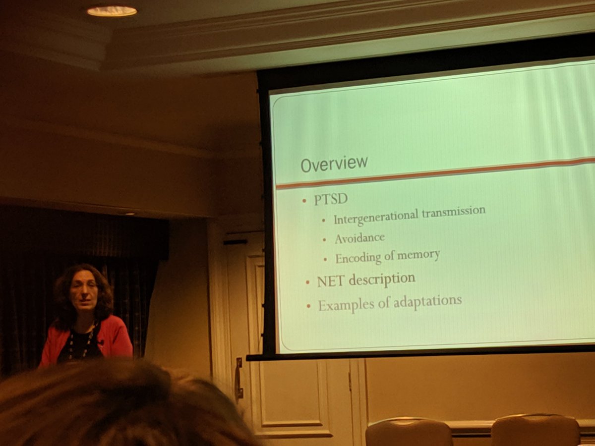 BurbachDr's tweet photo. Mina Fazel's CYPF keynote on intergenerational transmission, the layers of avoidance when working with trauma, memory and Narrative Exposure Therapy (NET) #DCPconf2020 https://t.co/zlTTxOe5rU