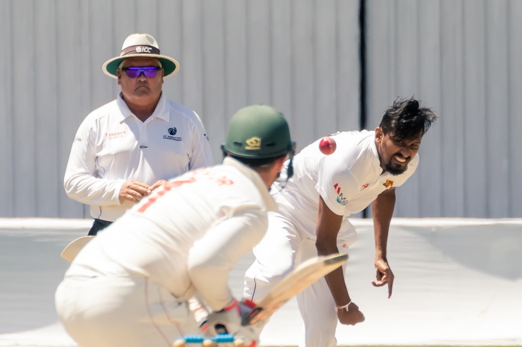 OfficialSLC's tweet photo. Sri Lanka win the 1st Test by 10 wickets! 

ZIM 358 &amp; 170 (Lakmal 27/4, Lahiru Kumara 32/3, Embuldeniya 2/74) v SL 515/9d &amp; 14/0. #ZIMvSL https://t.co/tjCtXn4wwN